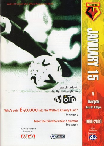 Match programme